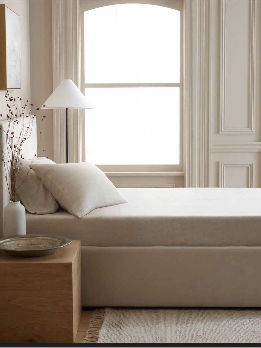 Quince European Linen Fitted Sheet Set in Natural Chambray, OOS online